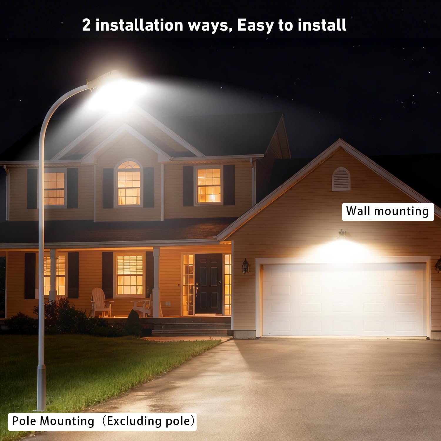 Gebosun 50W LED Barn Light Outdoor, Dusk to Dawn Motion Security Light, IP65 Waterproof, 7800LM 6000K Daylight, 85-265V LED Outdoor Lighting for Garage, Warehouse, Farmhouse, Barns