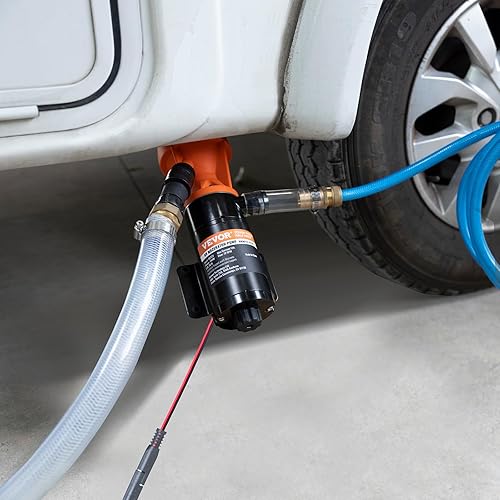 Miniatura 8 de VEVOR Bomba maceradora portátil para autocaravana, 12 V, bomba de residuos de liberación rápida de 12 GMP, bomba de alcantarillado de aguas
