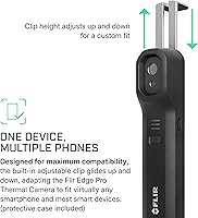 Vista 3 de FLIR Edge Pro - Cámara térmica de imágenes inalámbrica Bluetooth para smartphones, compatible con todos los dispositivos iOS y Android, Super