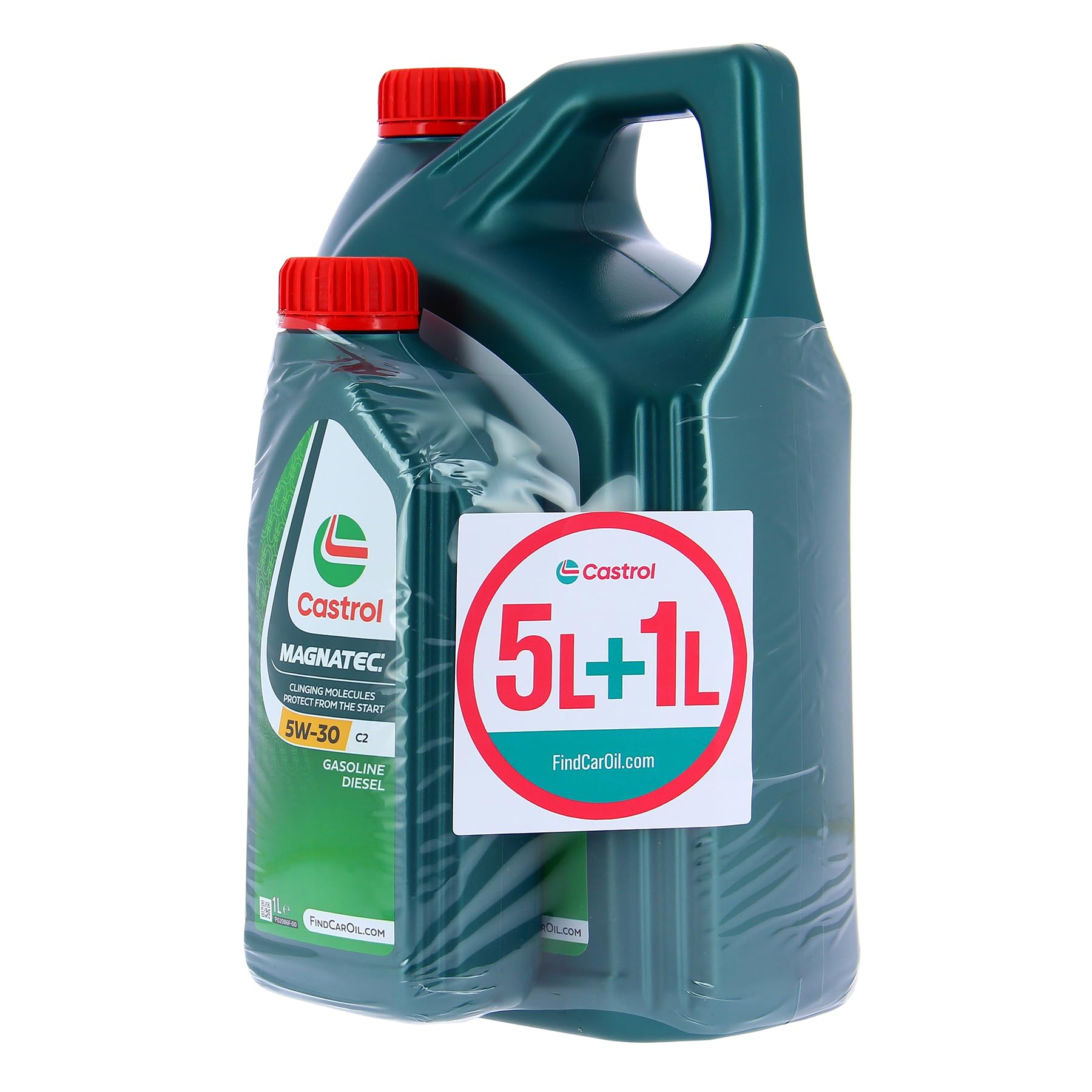 CASTROL MAGNATEC Olio Motore 5W-30 C2, pack da 5+1 L, Omologazione ACEA C2 - Psa B71 2290, Meets Fiat 9.55535-S1, Protezione fin dall’avviamento e in ogni condizione di guida