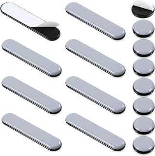 16Pcs Furniture Slider Gliders, Self-Adhesive Furniture Moving Sliders Chair Sliders Floor Protector Pads Furnitures Moving Pads for Table Desk Sofa Couch (Rectangular 16 * 75mm, Round 25mm)