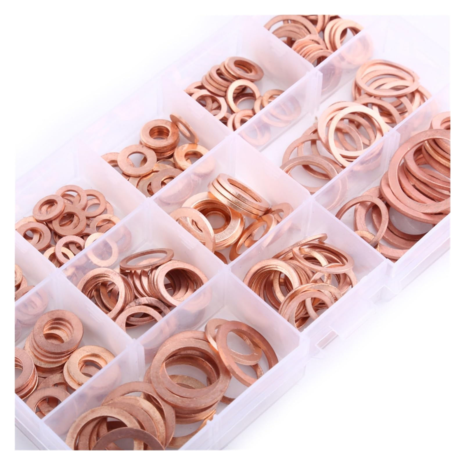 SSIMOO Kit surtido de arandelas planas de 280 piezas con ajuste de caja for tornillos sujetadores kindly