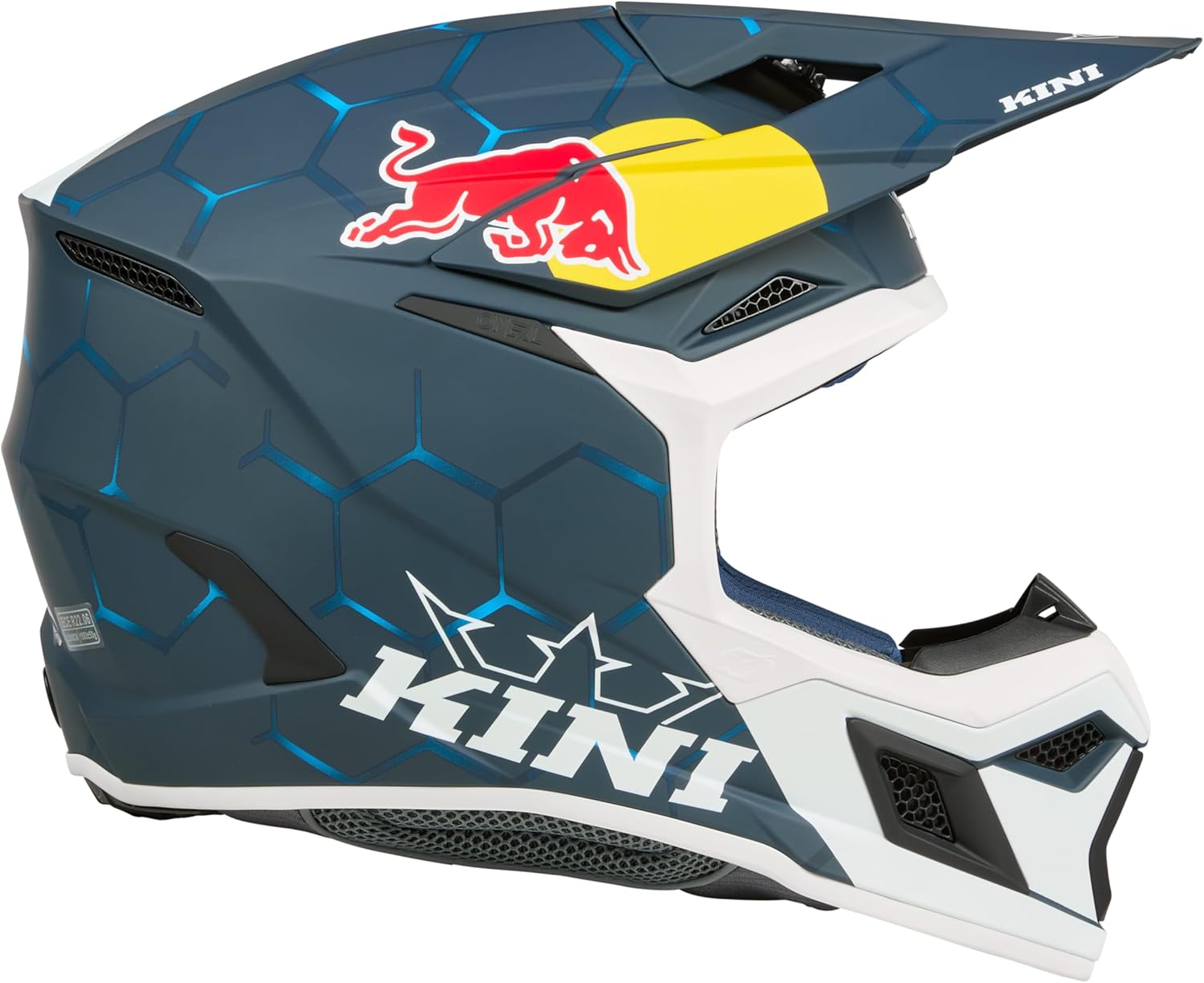 Kini MX3 MX Helmet Adult Red Bull 1.0 Blue/White Medium
