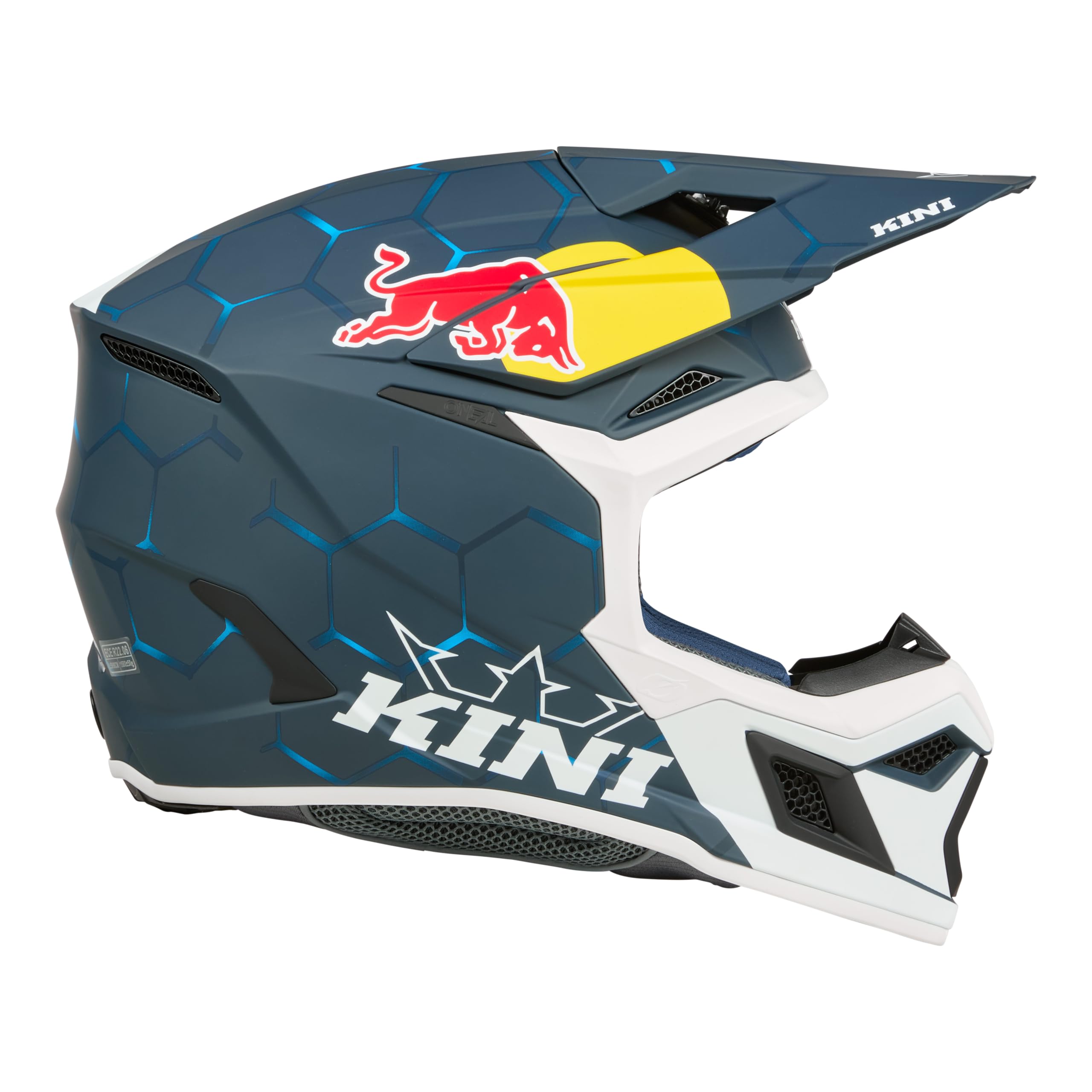 MX3 Casco da motocross Kini Red Bull 1.0 blu/bianco S