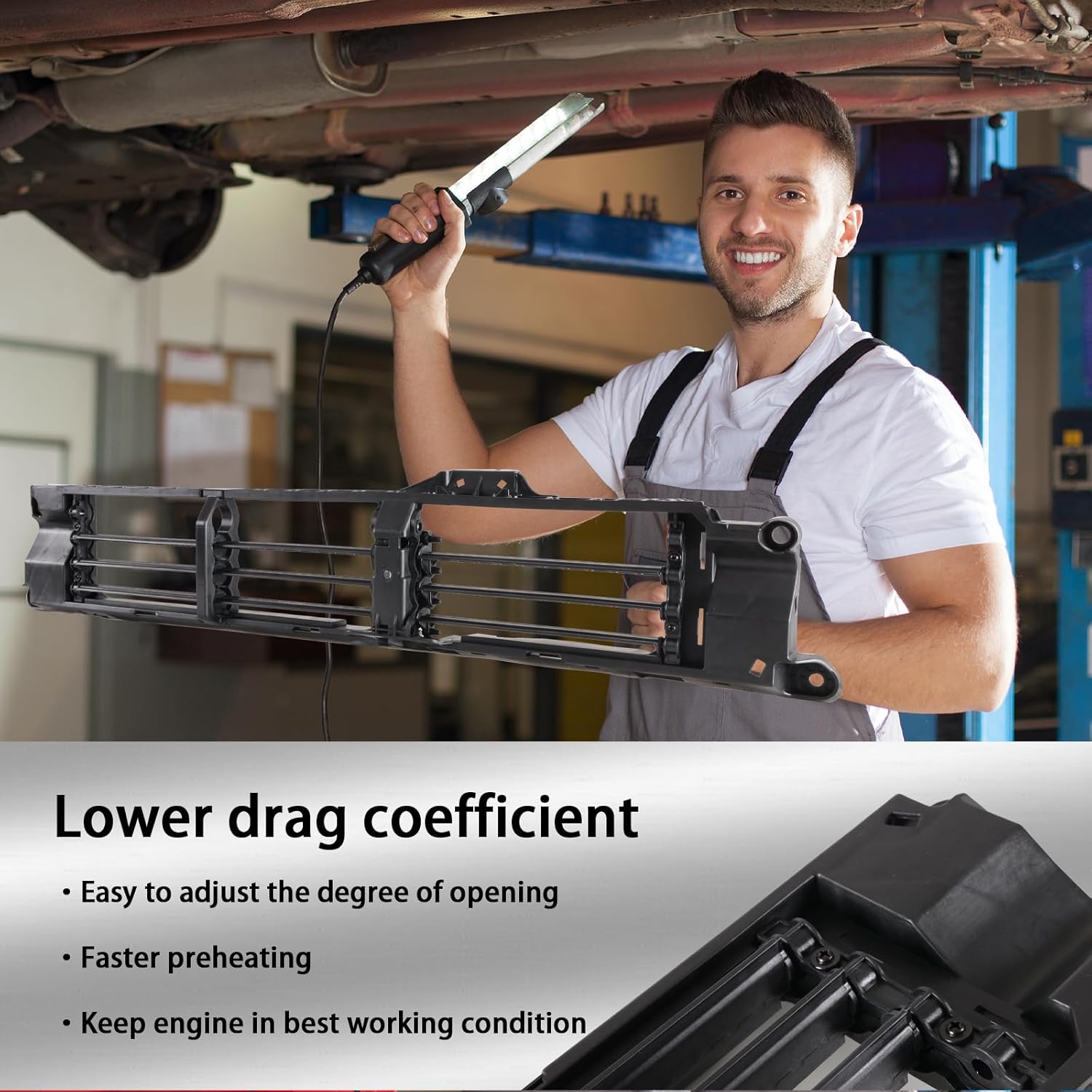 Active Grille Shutter Compatible with 2023-2024 Honda CR-V Replacement for 71350-3A0-A01 713503A0A01