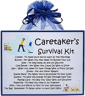 Caretaker's Survival Kit - Fun Novelty Gift & Greetings Card Alternative / Birthday Present / Thank You / Caretaker Gift Idea
