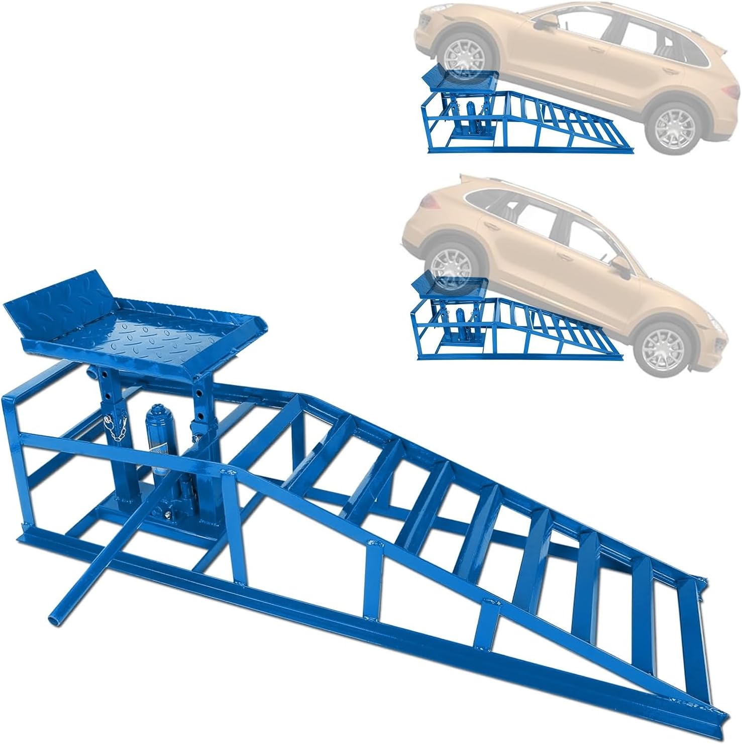 DYUNCZ Car Ramps Ramps for Oil Change, Hydraulic Car Ramps, Car Lifts for Home