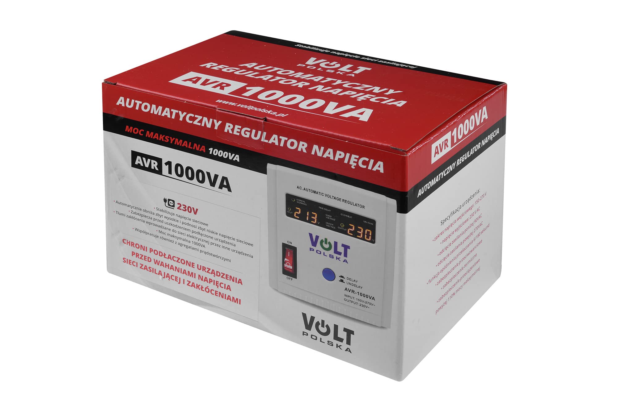 Estabilizador de Voltaje AVR 1000VA 8-11%