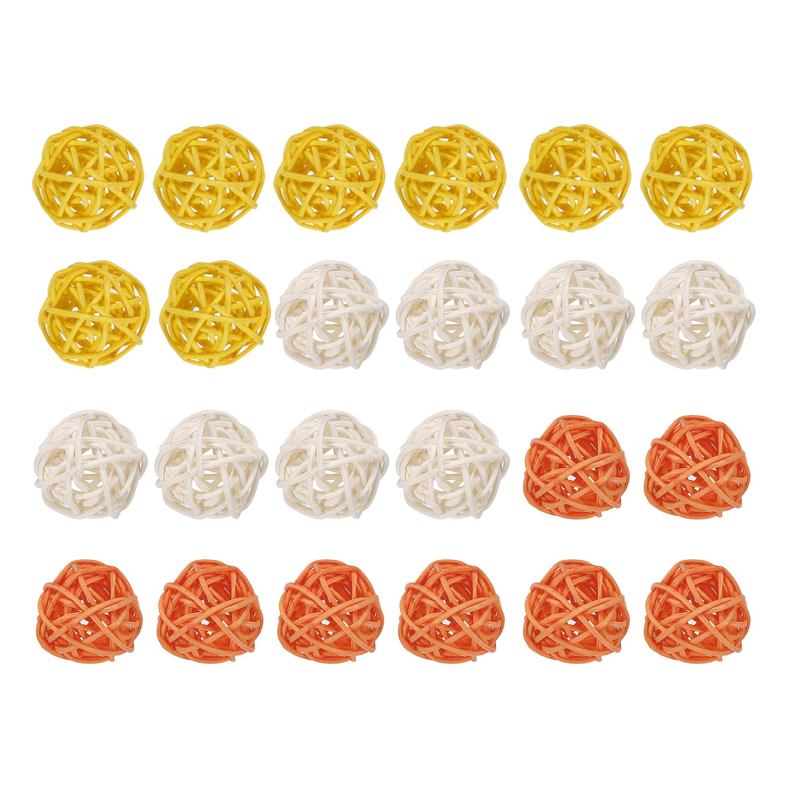 Bolas de mimbre decorativas para rellenar cuencos de salón y centros de mesa otoñales