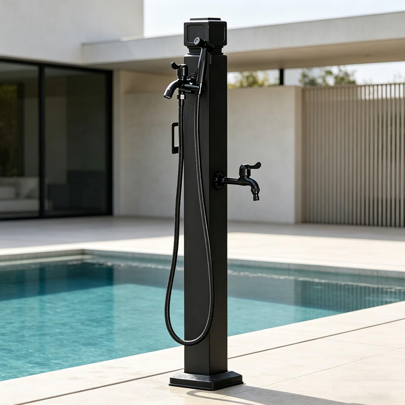 XDLEDMKIZ Outdoor Water Column with Faucet Iron Floor Mounted Hydrant Water Tap for Garden Farm Pasture Backyard Irrigation Washing