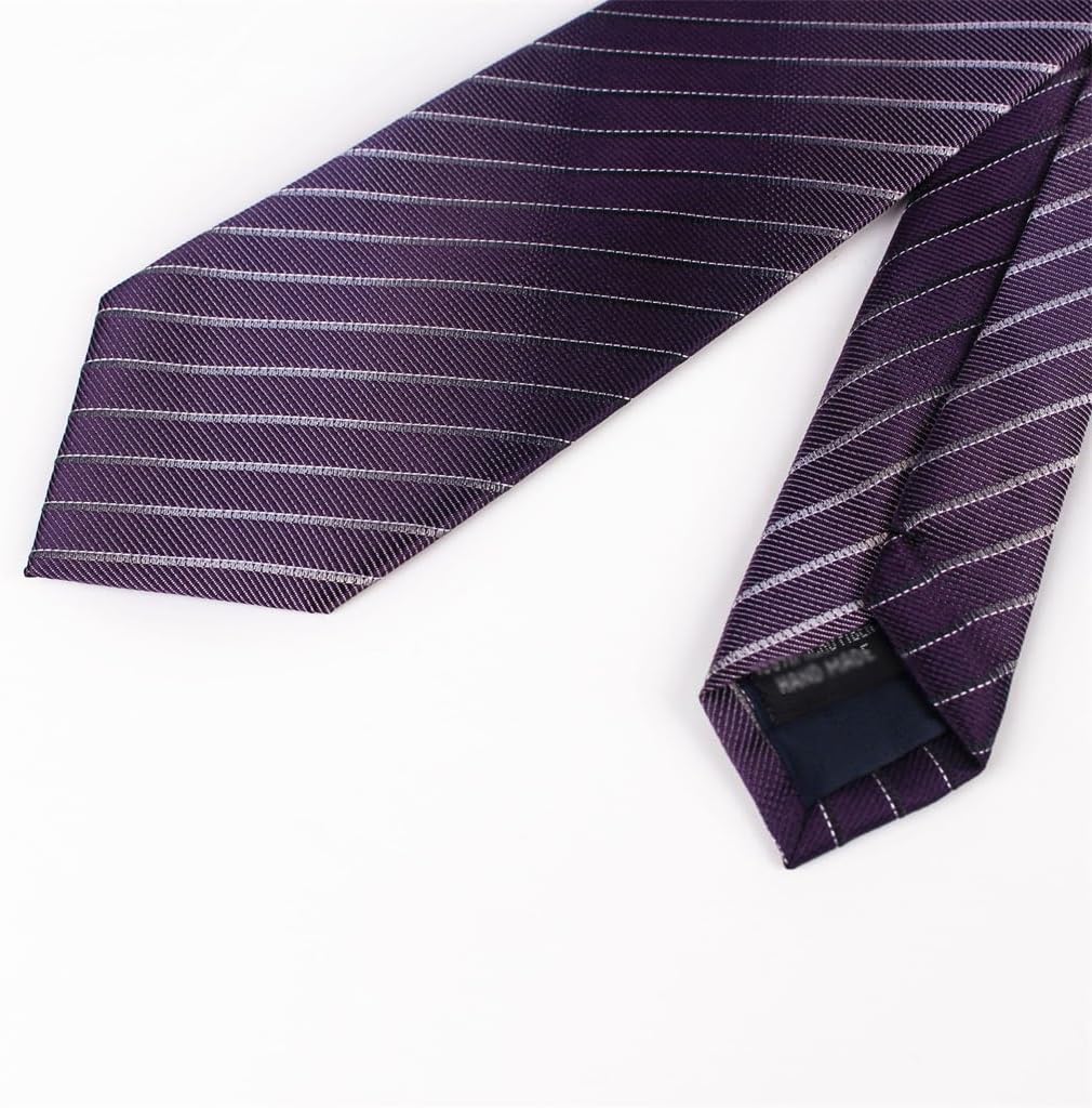 Tie Men 6cm Diagonal Striped Formal Polyester Jacquards Business Narrow