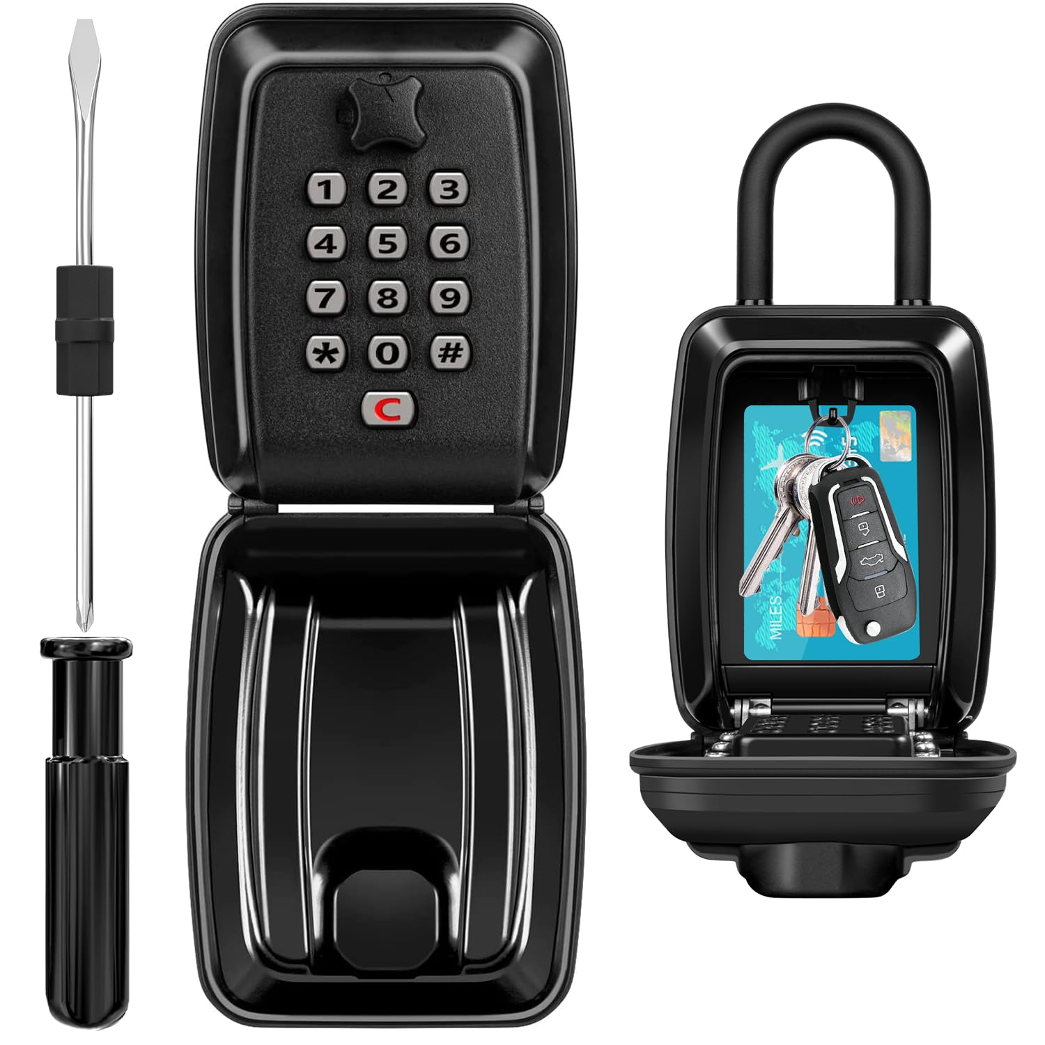 Exterior Code Lock Box Snapklik.com : HUANLANG Key Lock Box For Outside, 12-Digit Combination ...