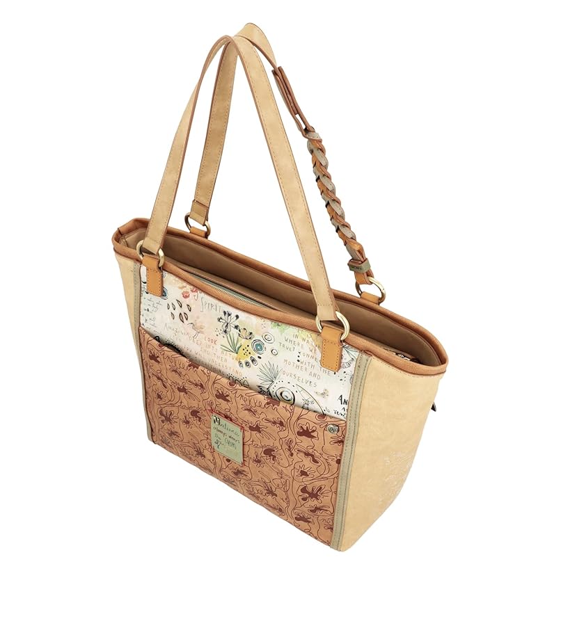 Anekke Borsa A Tracolla Donna - Shopper In Eco-pelle Con Stampe Amazonia, 40x29x16 Cm - Foto 8