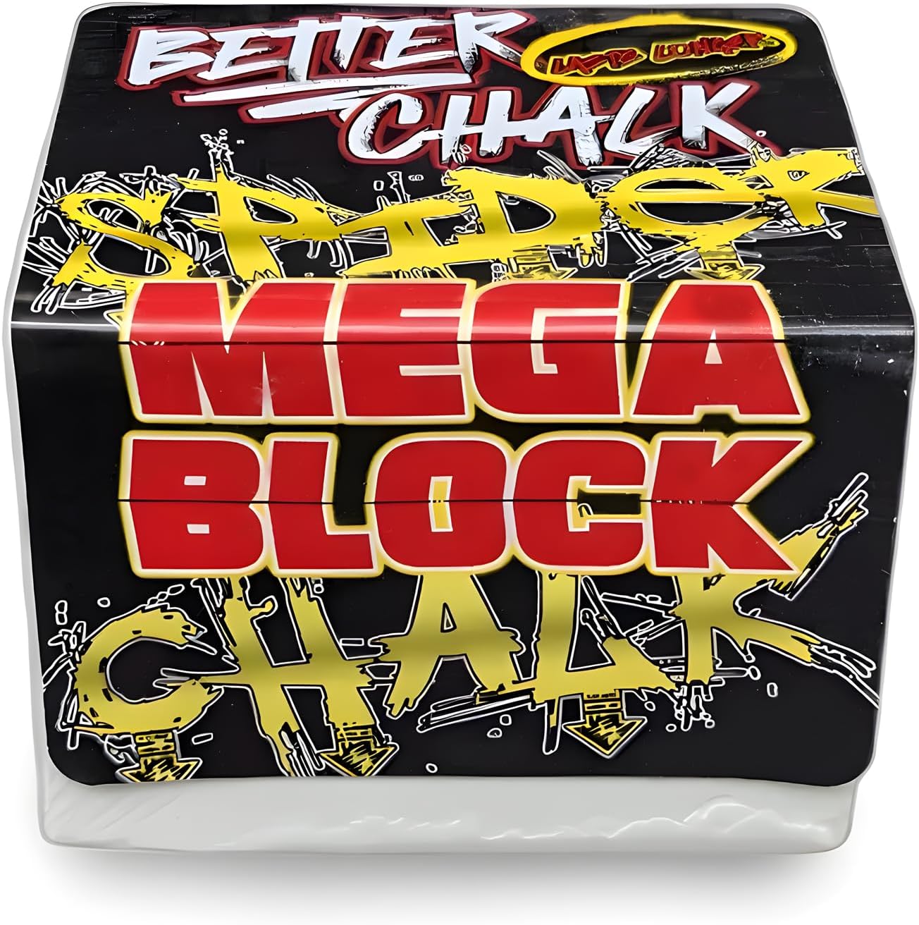 Spider Chalk 7oz. Super-Mega Gym Athletic Chalk Block - Pure Magnesium Carbonate - Lasts 2x Longer than Regular Chalk