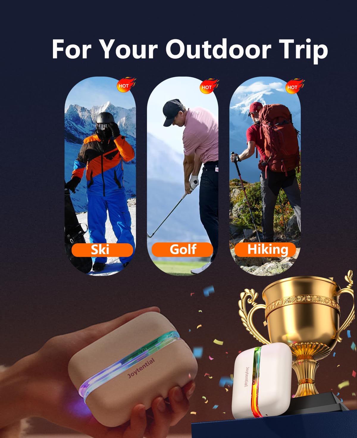 Scaldamani Elettrico Ricaricabili, 2 in 1 Scalda Mani Portatile Magnetico, 4 Livelli di Calore, USB Scaldamani Tascabili Regali per Outdoor Campeggio, Sci, Raynauds, Giochi
