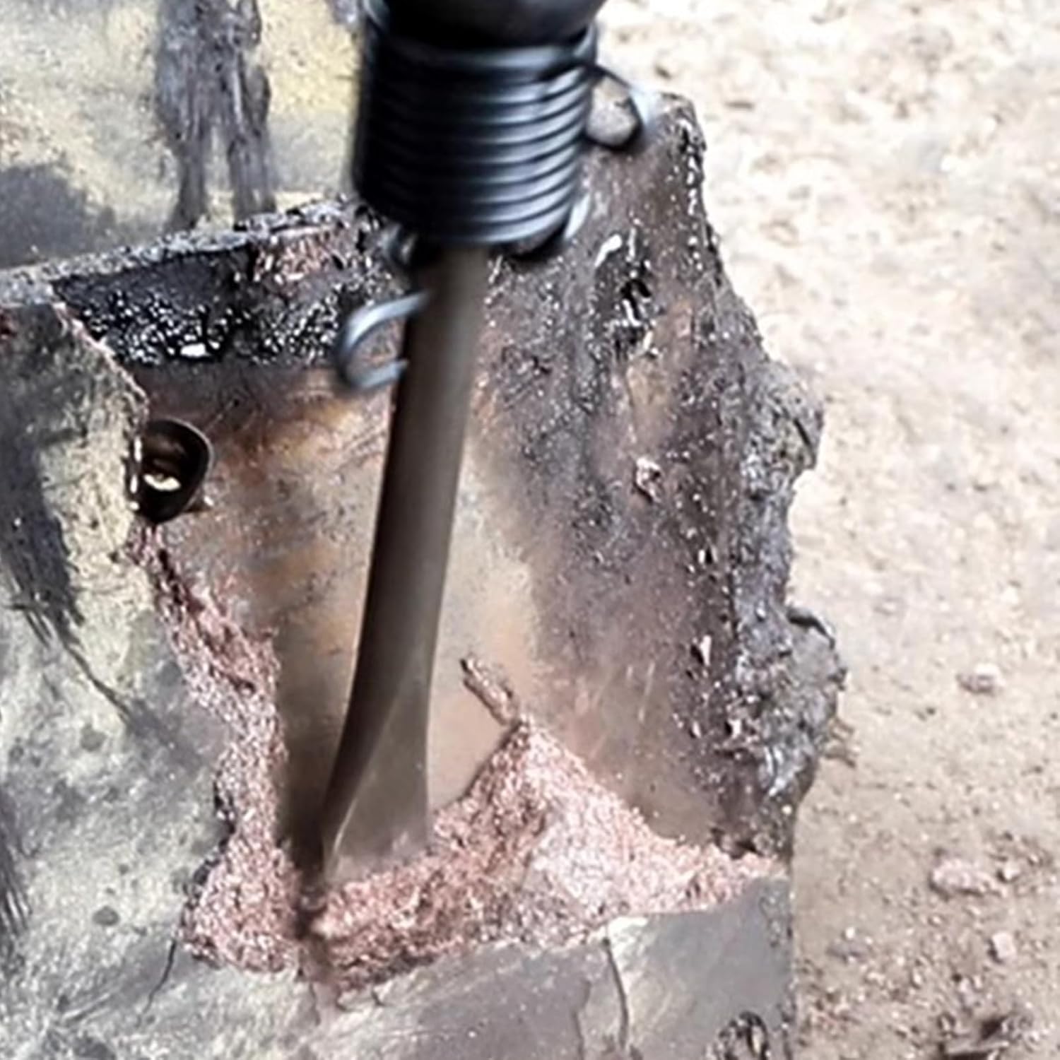 ヘビーデューティースムージングエアハンマー春の空気圧岩のチゼルと空気圧チゼルビットツールコンクリートチッピングビット