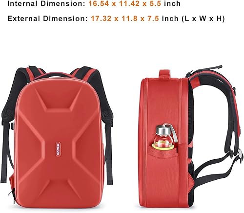 Miniatura 119 de MOSISO Mochila para cámaras réflex digital de un solo objetivo, réflex de un solo objetivo o sin espejo, funda rígida impermeable de 15 a 16