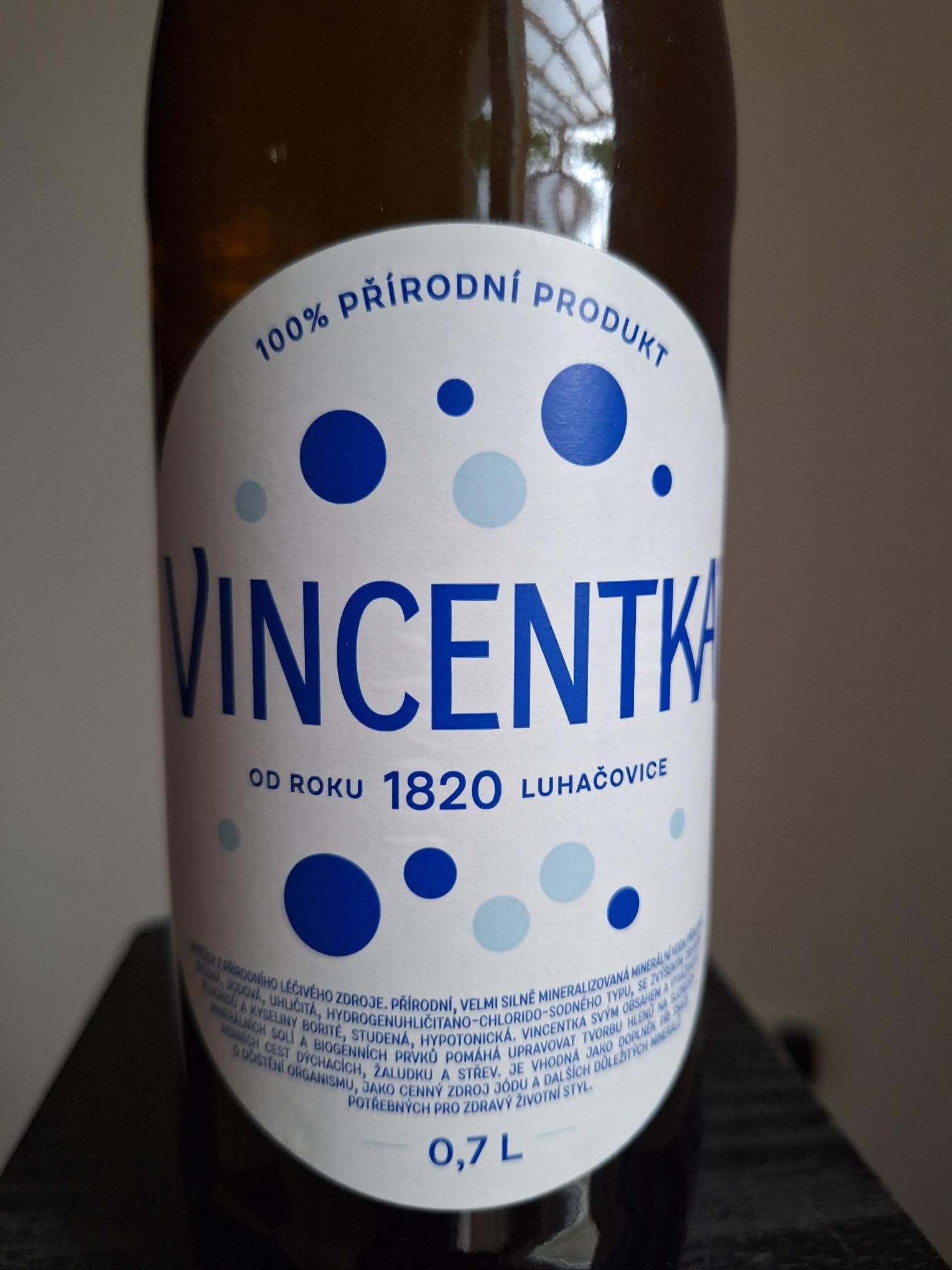 Vincentka Heilwasser, natürliches Mineralwasser aus Tschechien, 0,7L x 6 Flaschen