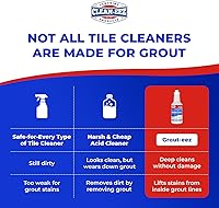 Vista 8 de Clean-eez Grout Cleaner 2 Pack with Stand-Up Brush Attachment - Stain Remover Heavy-Duty Scrubber - Bathroom Shower Ceramic Porcelain Tile & Grout