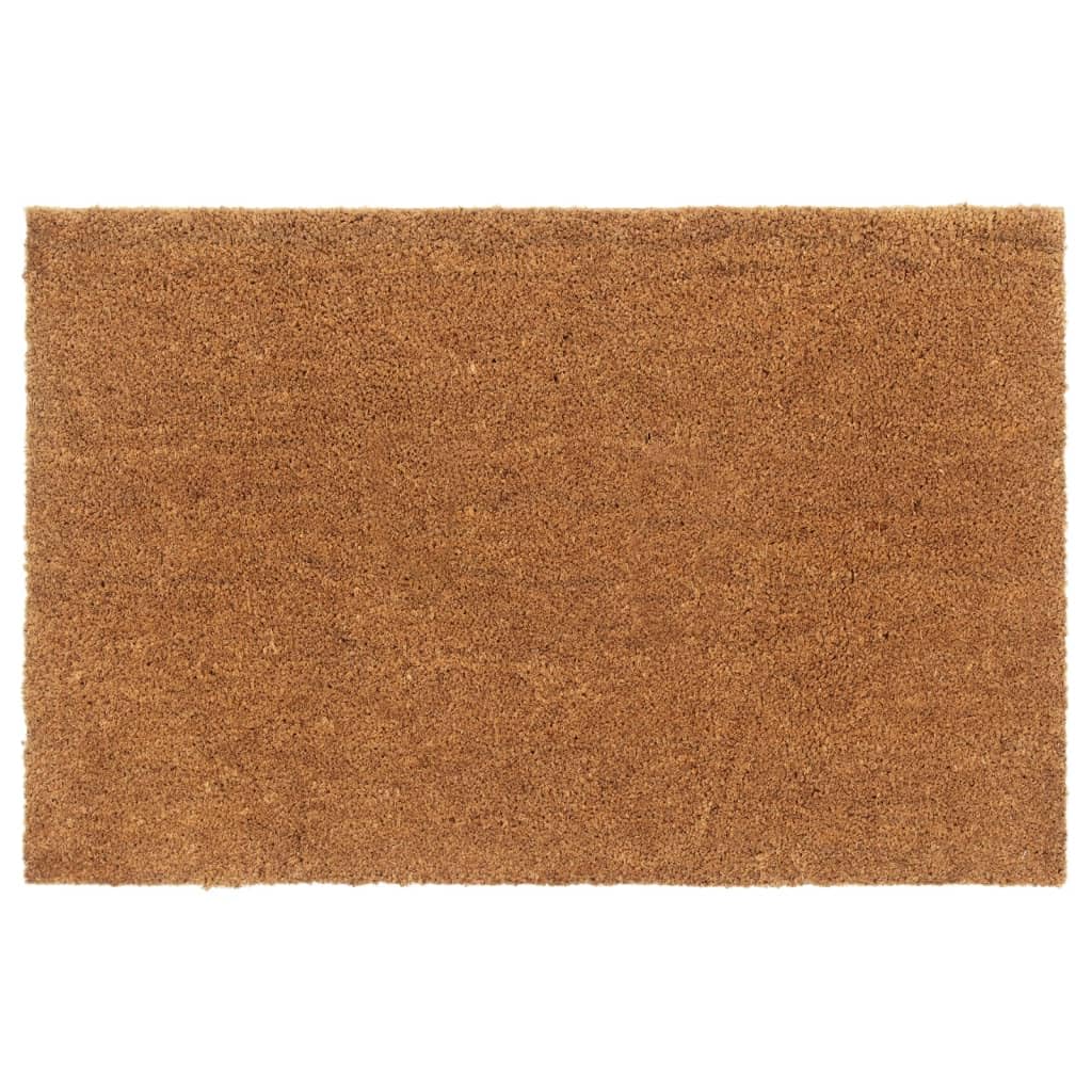 Felpudo de fibra de coco, 65 x 100 cm, color natural