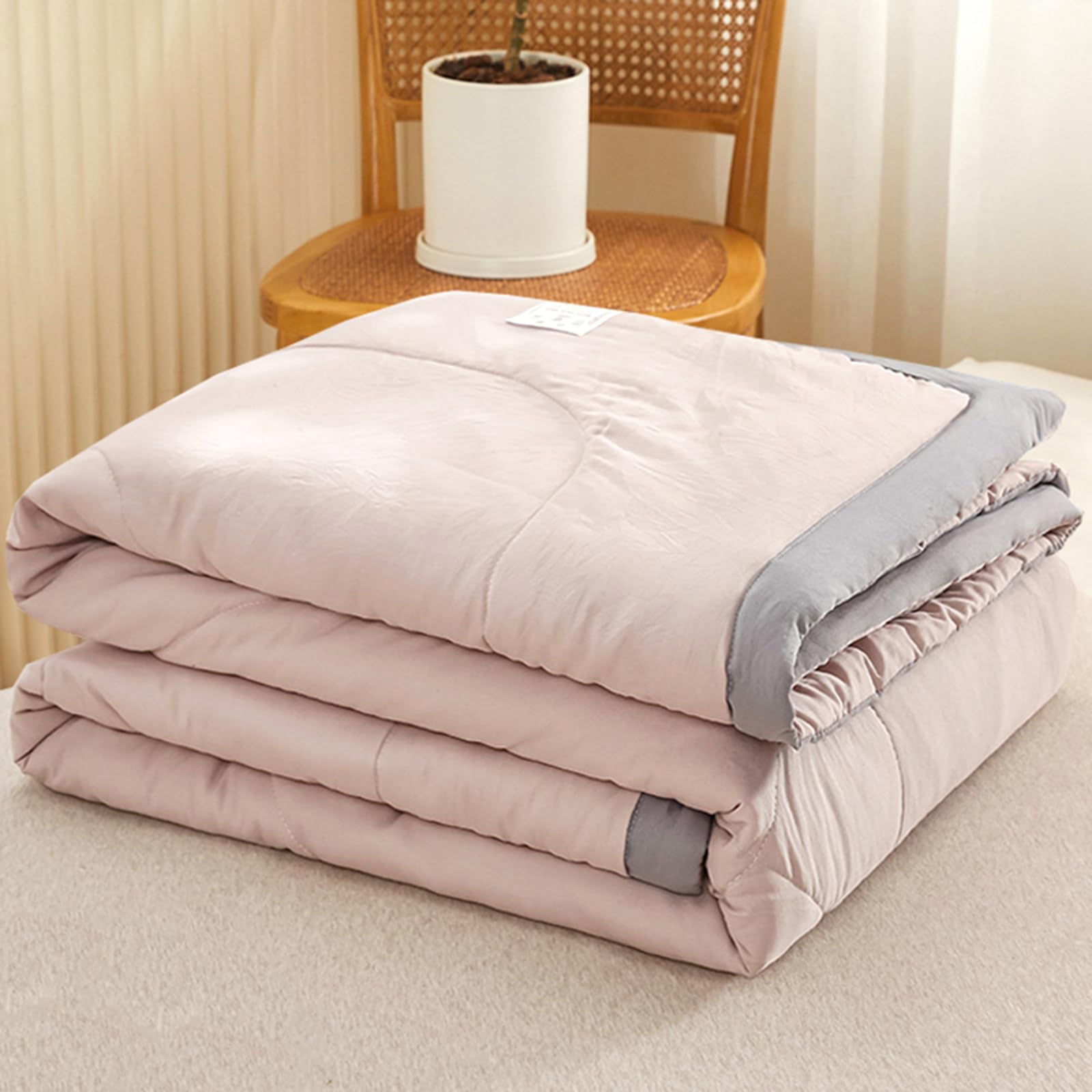 ZCXRYFL Colcha Cama Agradable La Piel- EdredóN Fino Y Fresco para El Verano- Patchwork Quilt, para Manta De Sofá/SáBanas Gruesas/Noches Calurosas, AlgodóN Lavado InteriorExterior(Single: 100X150cm,A)
