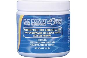 E-Z Products 4 F.s. White Pool Tile Grout Repair Kit (Fast Set) 1 Lb.