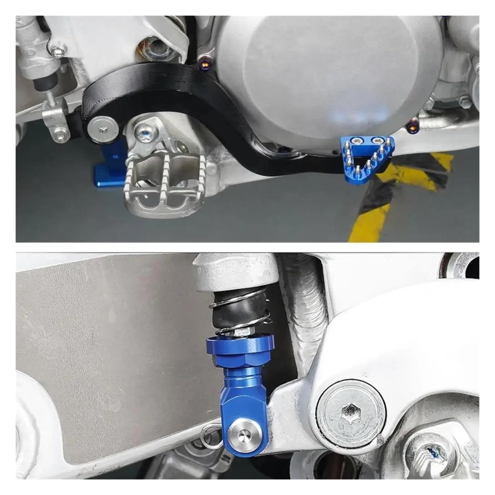 Kit De Muelle Retorno Y Palanca Freno Forjado Ajustable para Yam&AHA YZ125, YZ250 (2009-2023), YZ250X para YZ125X (20-2023)(Kit 1)