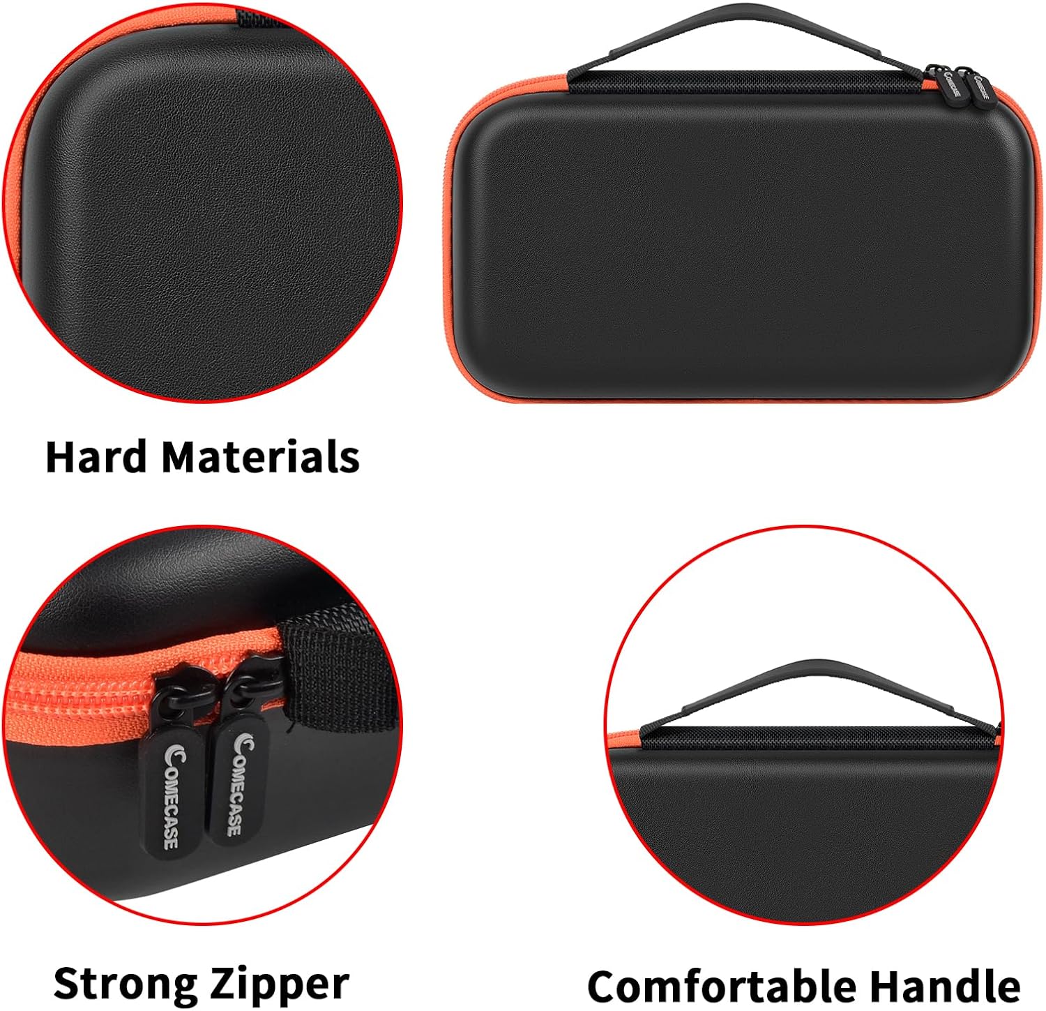 Wireless Microphone Case for JBL PartyBox & Two Mic System, Shockproof Karaoke Microphones Travel Storage Box with Mic Foam Cover, Holds 2 Mics, Receivers, Adapters, AA Batteries, Charger – Black - Image 5