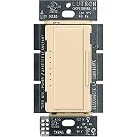 Vista 29 de Lutron - Interruptor de atenuación Maestro LED+ para bombillas LED regulables, halógenas e incandescentes, 150 W/unifolar o multiubicación, Biscuit