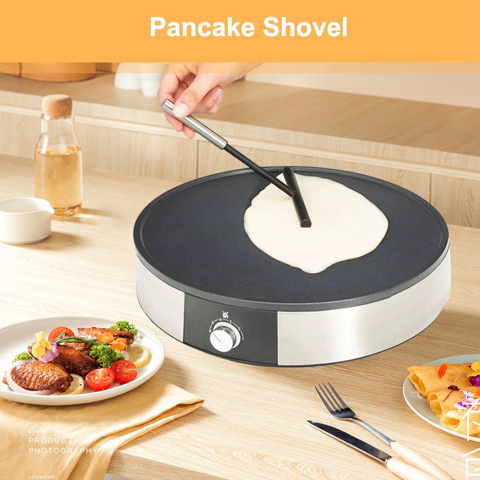 Accessoires Crepiere Ecarteur De Crêpe Epandeur De Crêpe Et Spatule Râteau  À Crêpes Raclette Crepe