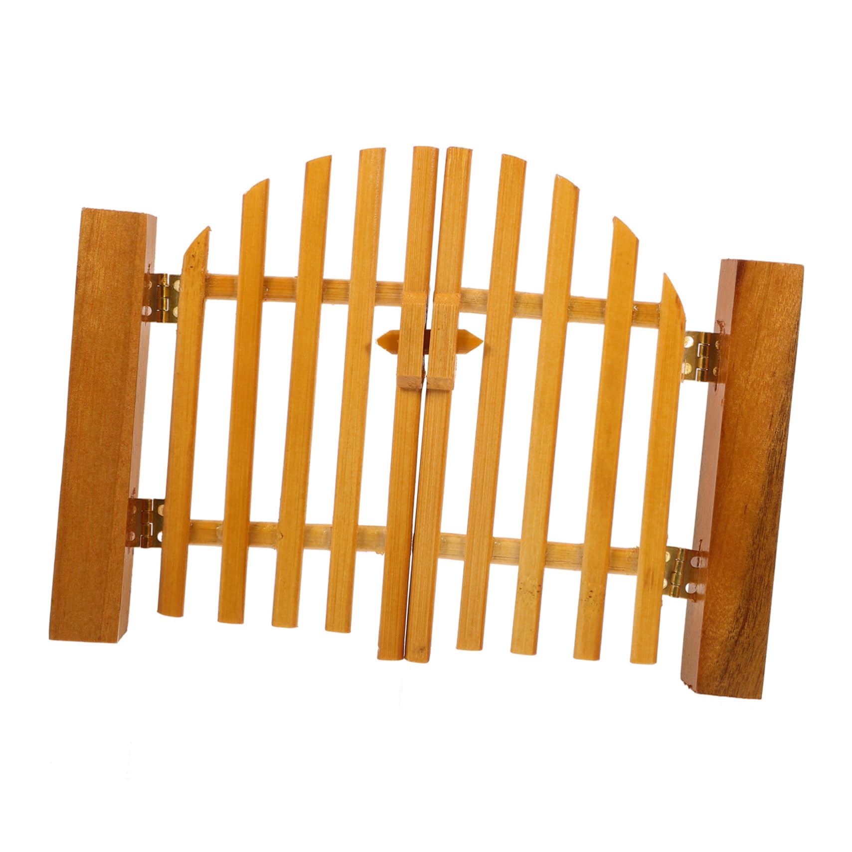 TOYANDONA Miniature Dollhouse Accessories Wooden Gate Model 6.7 Inch Openable Door for Realistic Doll House Scenes