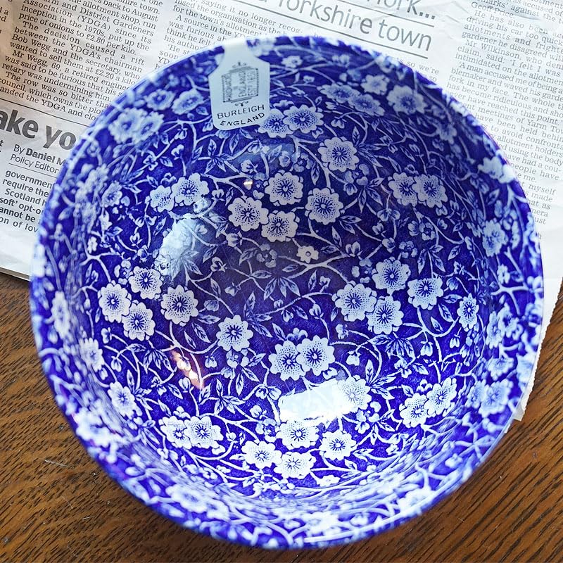 CALICO キャリコ　ボウル 3点セット Amazon.co.jp: Calico ブルーキャリコ バーレイ社 サラダボウル S