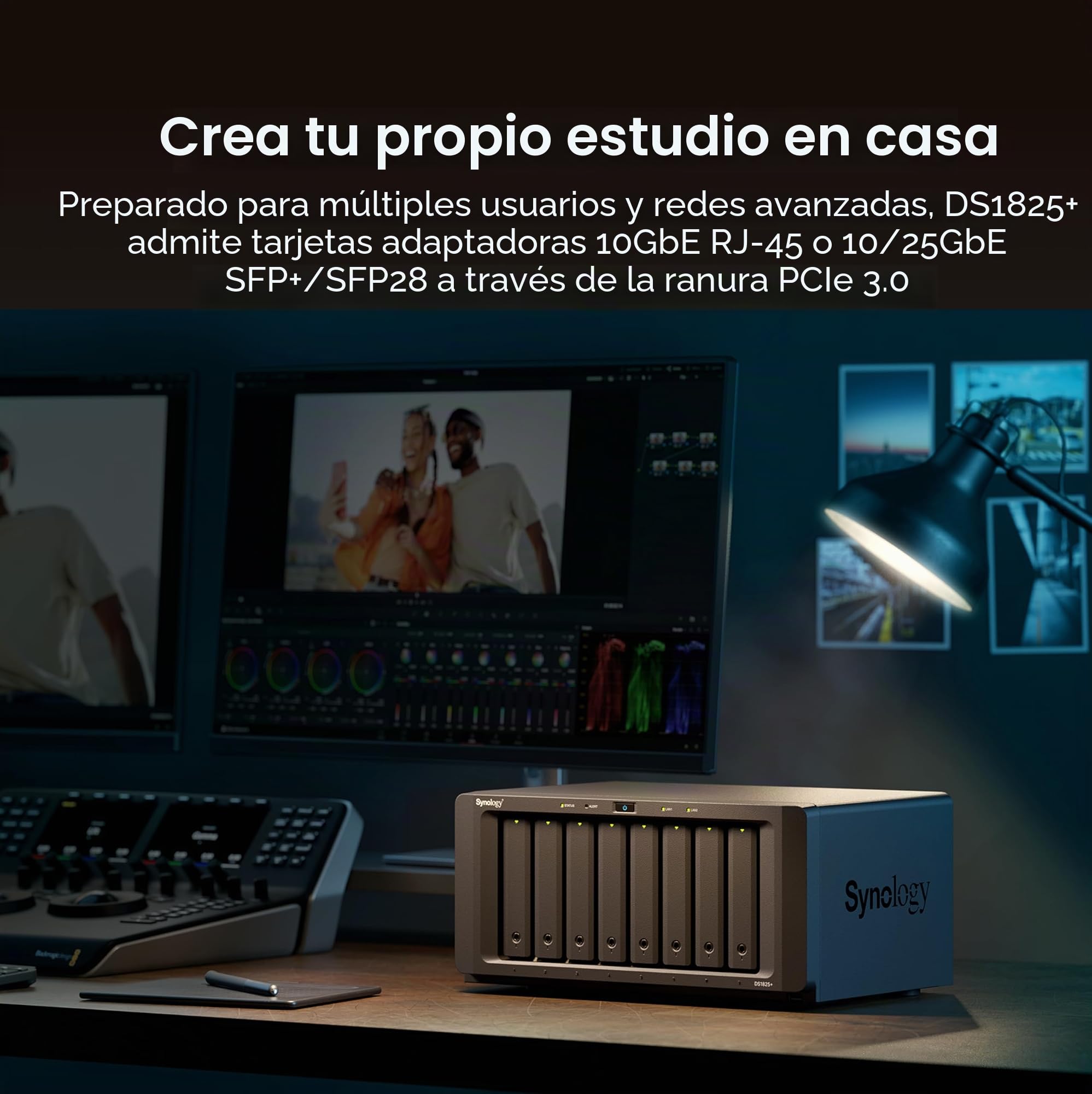 Synology DiskStation DS1825+ de 8 bahías (sin Disco)