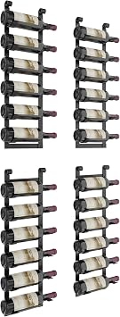 VintageView Le Rustique 6 Bottle Wall Mounted Wine Rack Stylish Modern ...