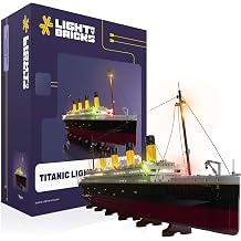 LED Light Kit for Lego Titanic 10294 - Compatible Lighting Kit for Lego Titanship Models - Realistic Effect Light Up Display - Light Only, Brick or Building Kit Not Included