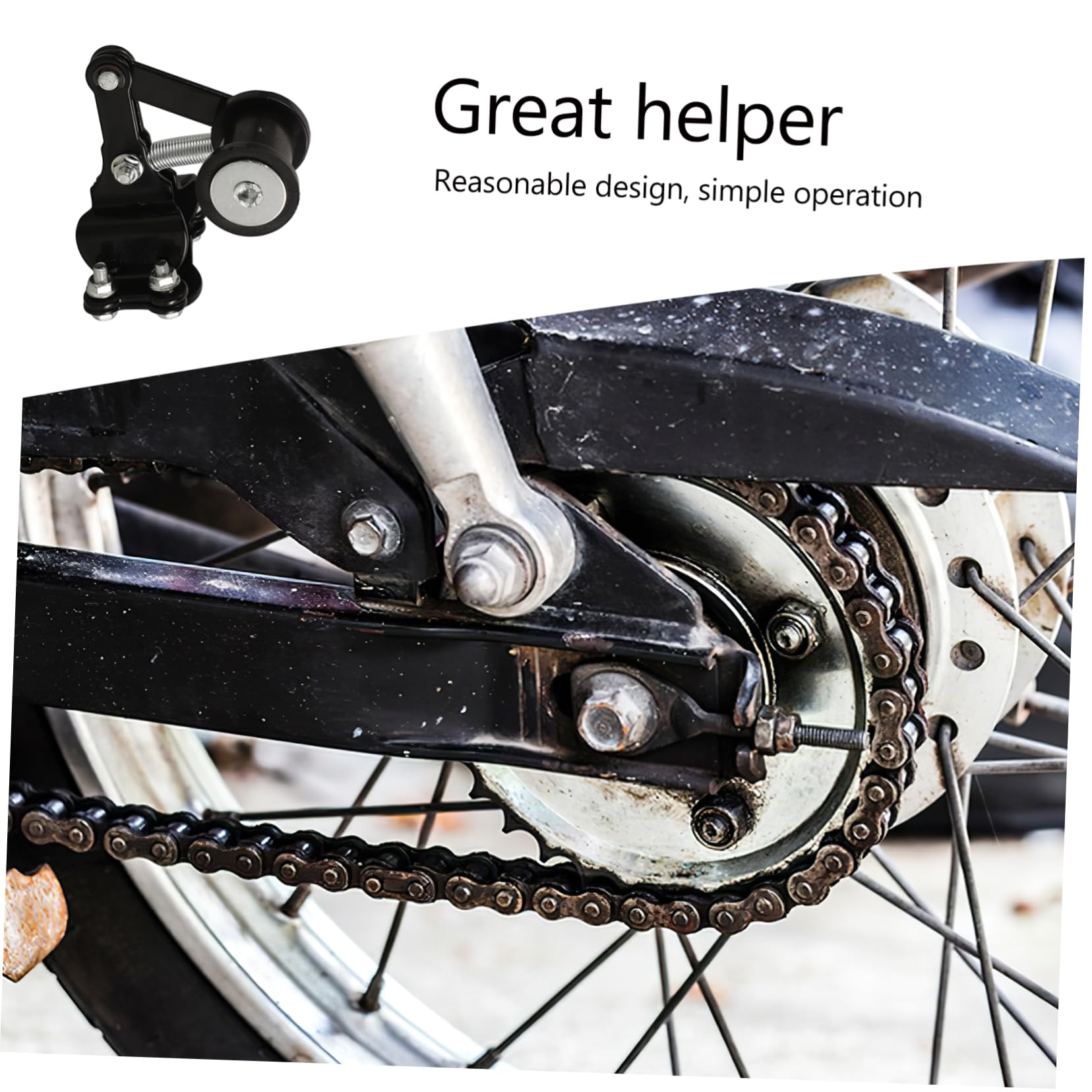 2piezas Tensor De Cadena Para Motocicleta Rodillo De Guía De Cadena De Regulador De Tensión Para La Estabilidad y Seguridad Conducción Off-road