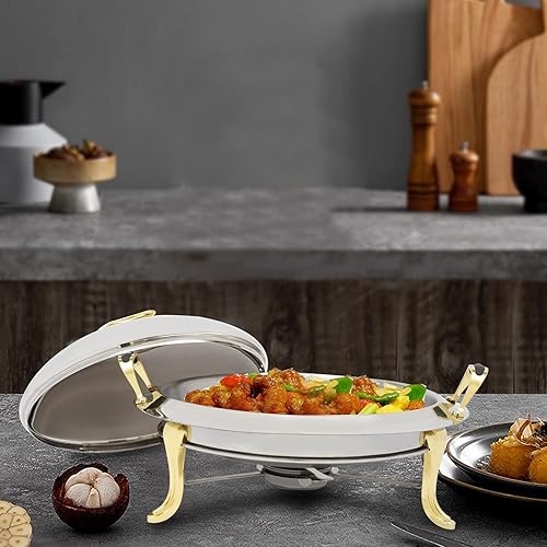 Miniatura 1 de Chafing - Juego de platos con una capacidad de 1.5 L, juego de platos de catering para fiestas, restaurantes, hoteles, 11.02 x 8.07 pulgadas