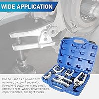 Vista 6 de ATPEAM Separador de rótula Pitman de 5 piezas Juego de herramientas de extremo de barra de acoplamiento para servicio frontal, kit de extracción