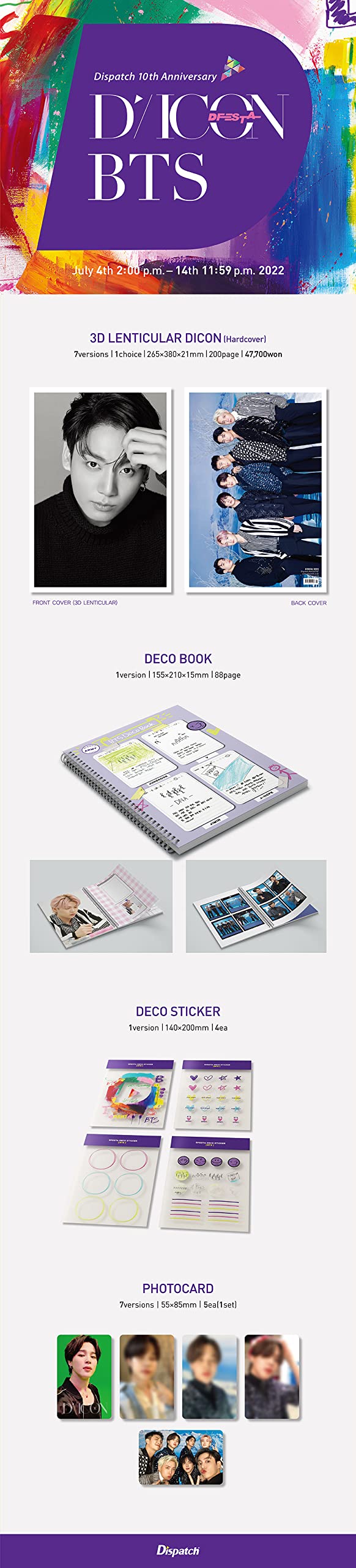 BTS Dicon ホソク J-HOPE Dicon Dfesta J-HOPE ver. : Amazon.com.br