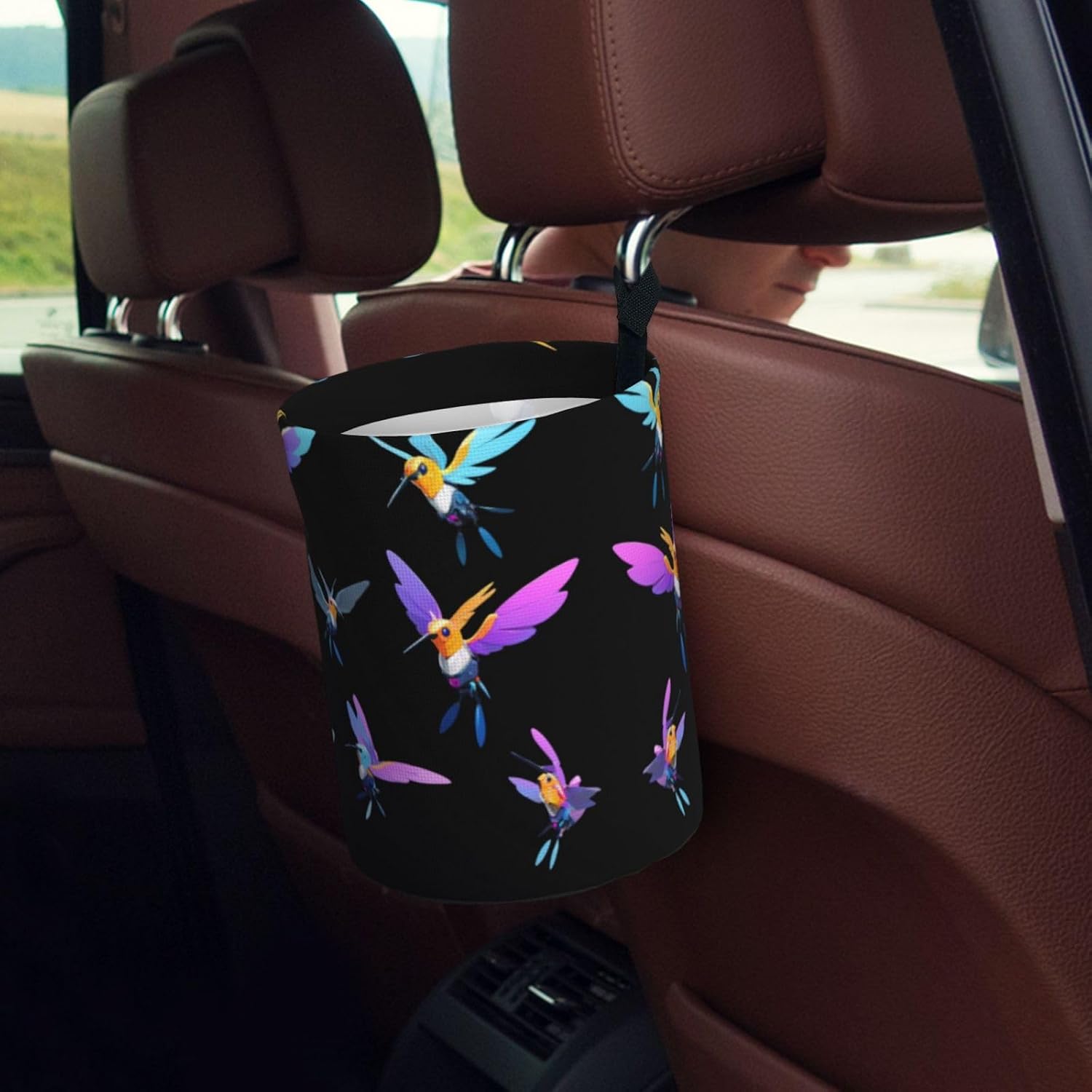 Hummingbird Drone Portable car Trash can, Practical car Storage Bucket, Practical, Convenient and Foldable, a Must-Have for Cars. image 5