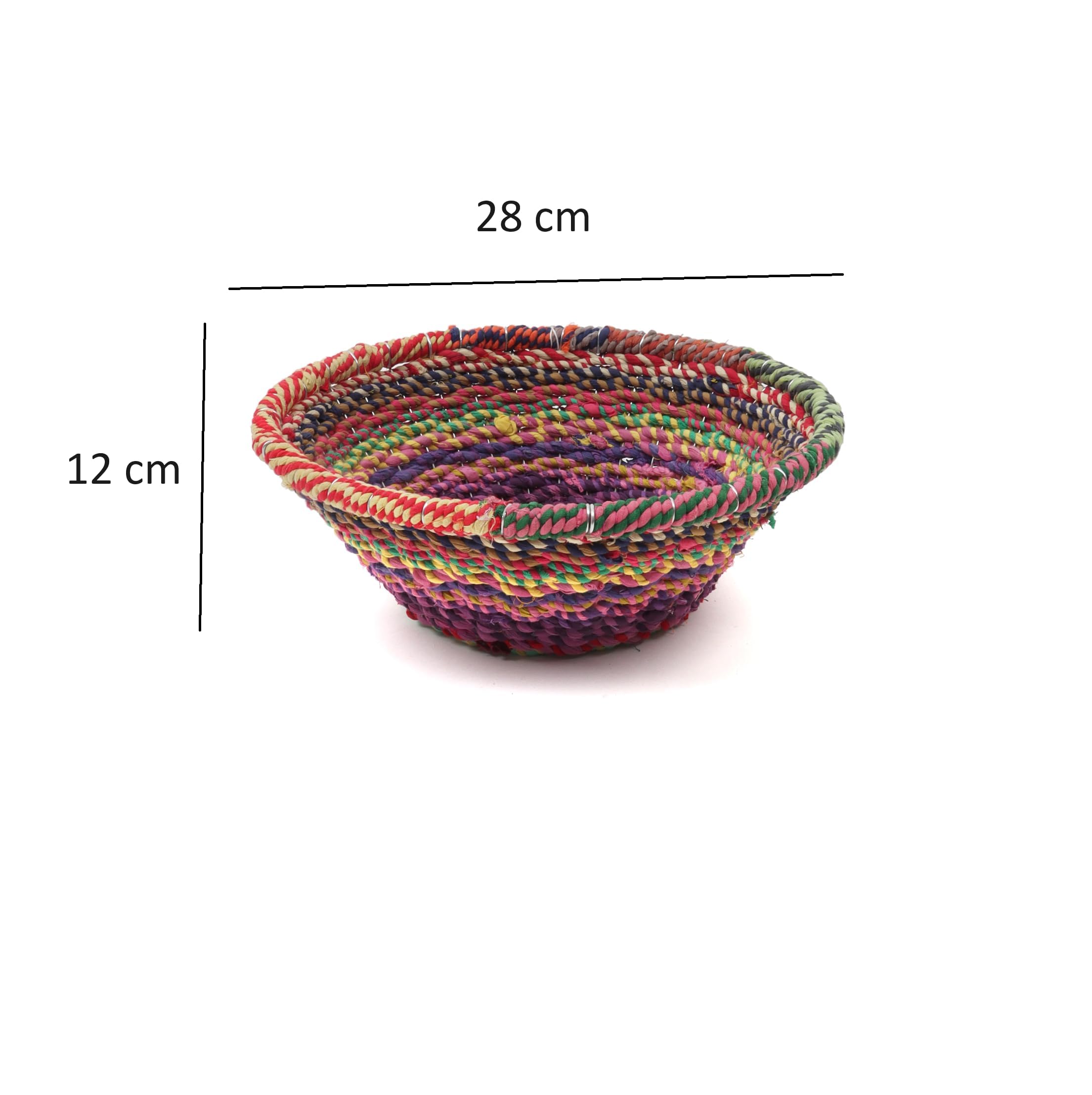 The Tickle Toe Cotton Rope Storage Basket | Handmade, Eco-Friendly Organizer for Home, Nursery & Bedroom | Soft, Durable & Round | 28L x 15W x 12H cm 1