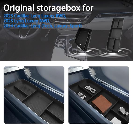 SHAOHAO for 2026 Cadillac Lyriq Center Console Organizer