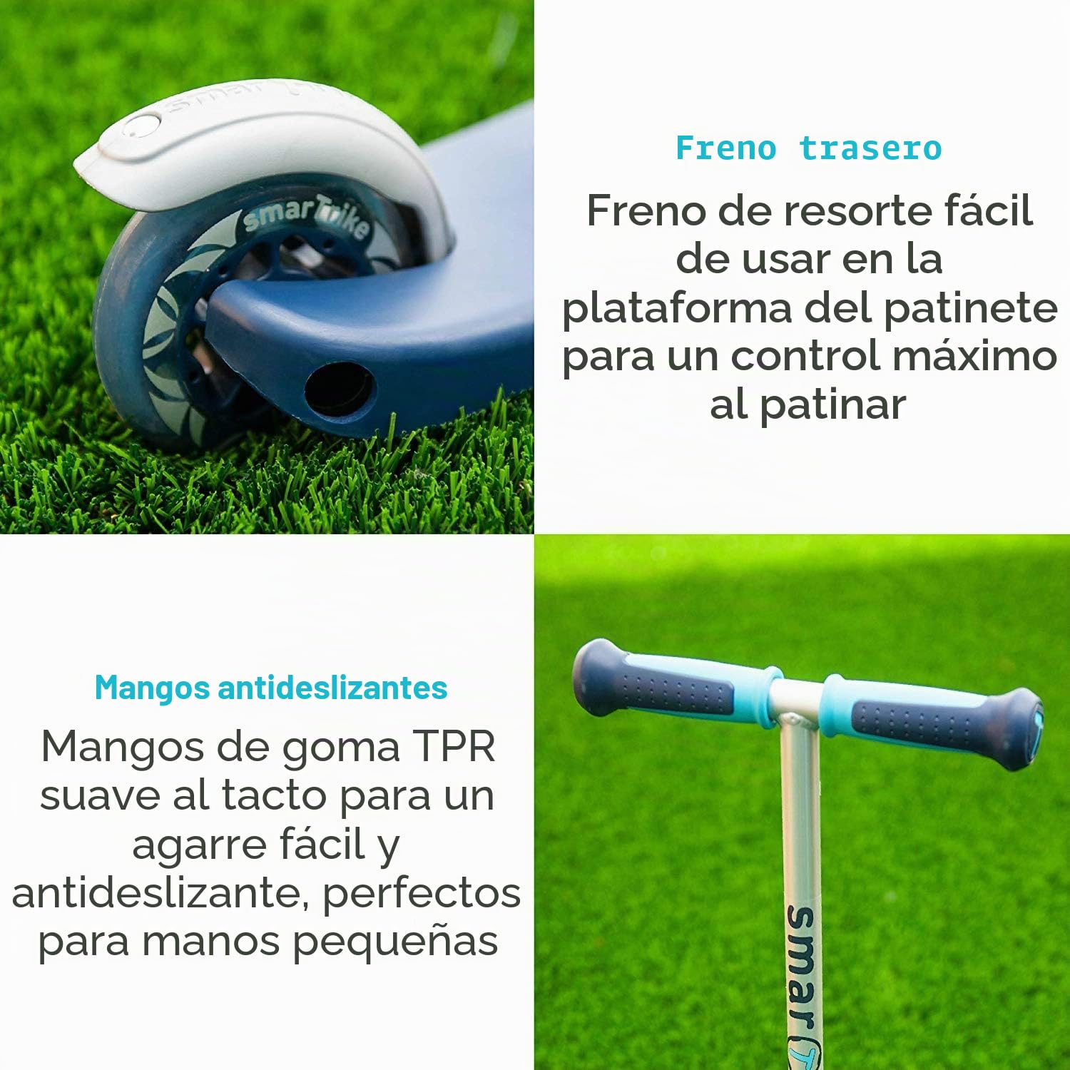 smarTrike T3 Kinderscooter Mit Led-leuchträder Und Snacktasche Patinete para niños, Unisex Adulto