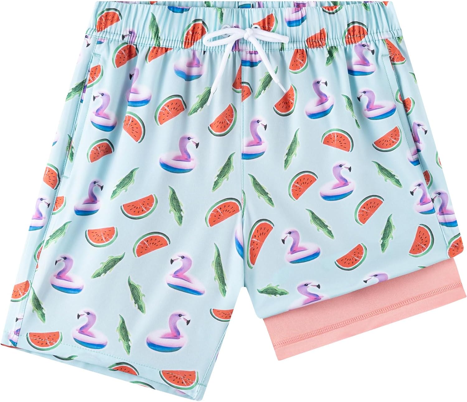 Boys Swim Trunks with Compression Liner 1-3 Pack, Bathing Suit, UPF 50+, Beach Shorts for 5-16 Years