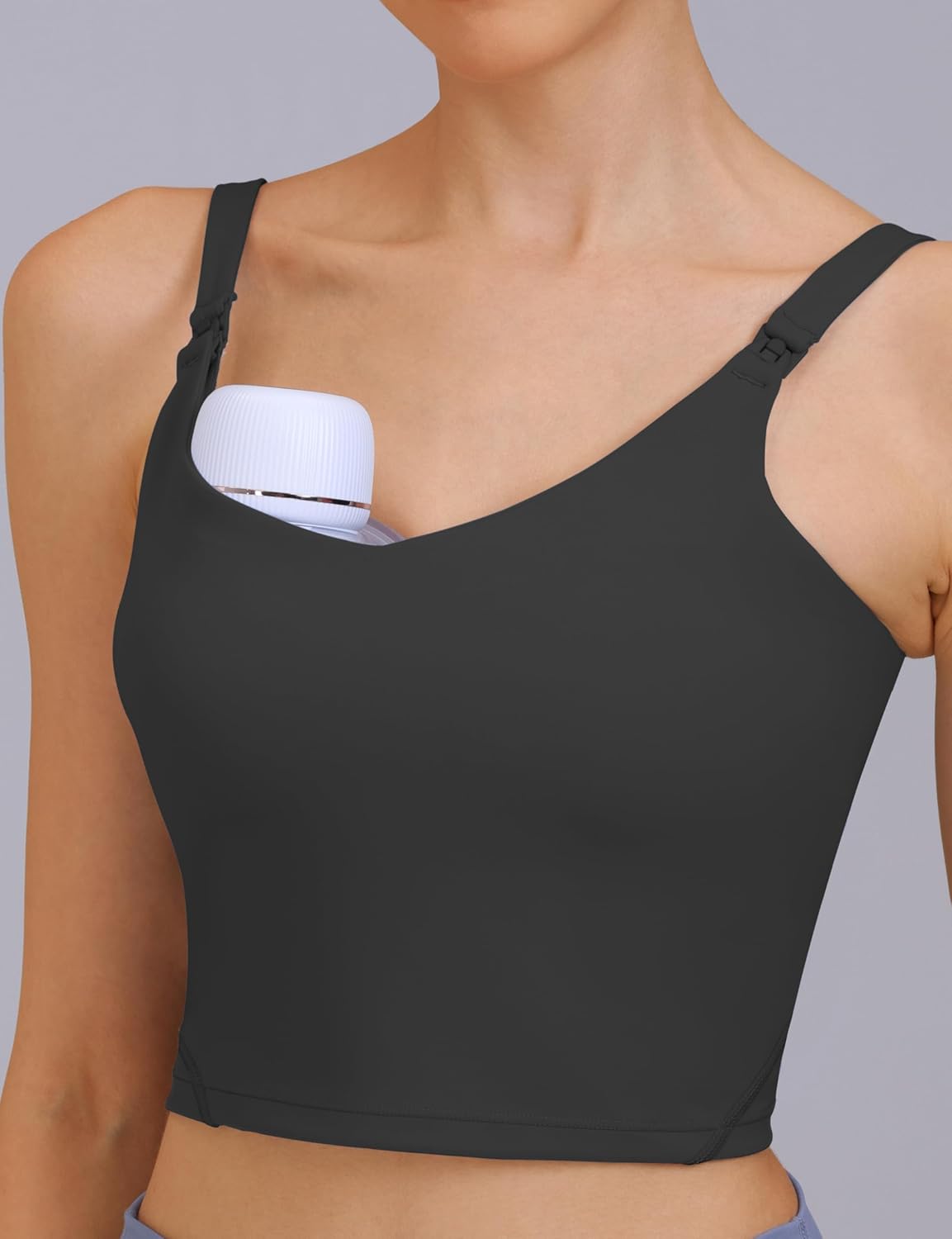 Nursing Tank Tops for Breastfeeding Nursing Sports Bras U Back Sleeveless Tank Top Workout Fitness Maternity Bra - Image 2