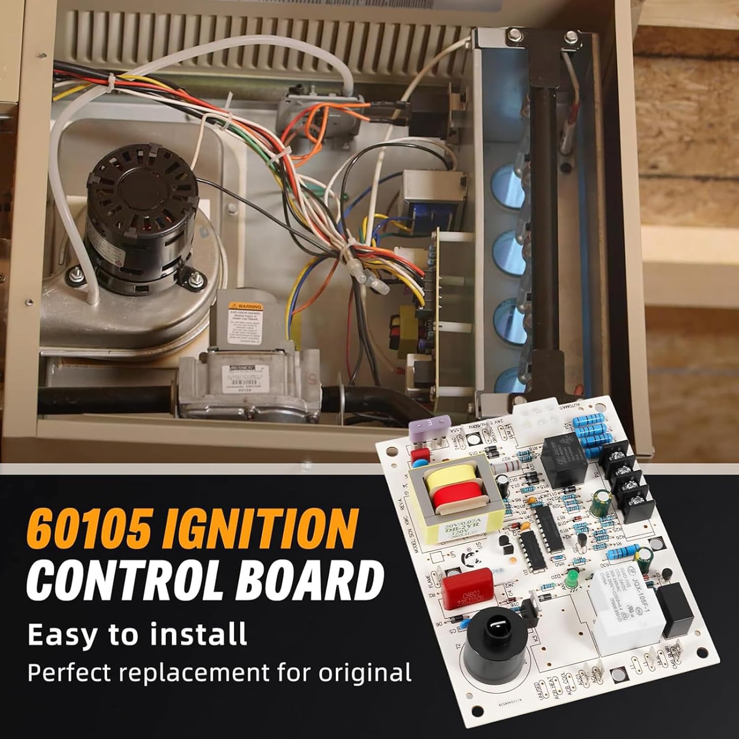 Replacement 60105 Control Circuit Board for Overhead Unit Heaters 24v Input Oven Replacement Part