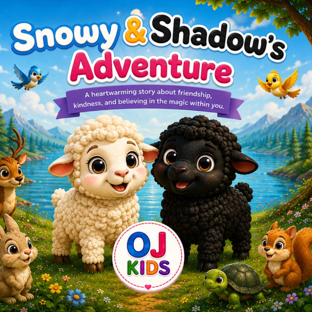 Snowy & Shadow's Adventure: A Heartwarming Story About Friendship, Teamwork, and Kindness for Kids Ages 3–8