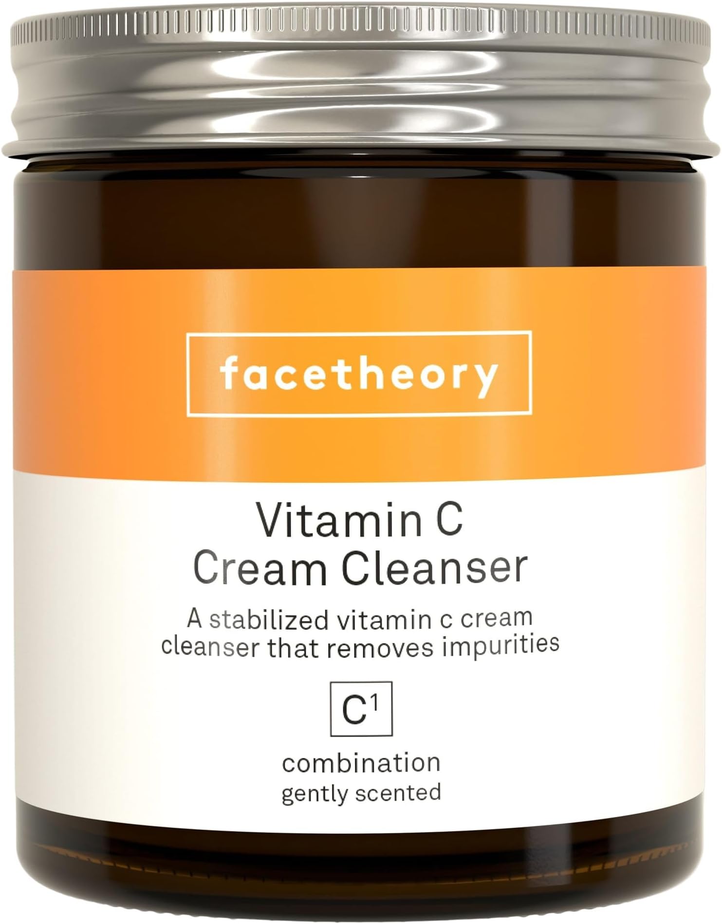 facetheory Vitamin C Cream Cleanser C1 - Daily Gentle Facial Cleanser, Skin Tightening, Brightening Face Wash, Vitamin C, Vegan and Cruelty-Free, Made in the UK | Scented | 5.7 Fl Oz