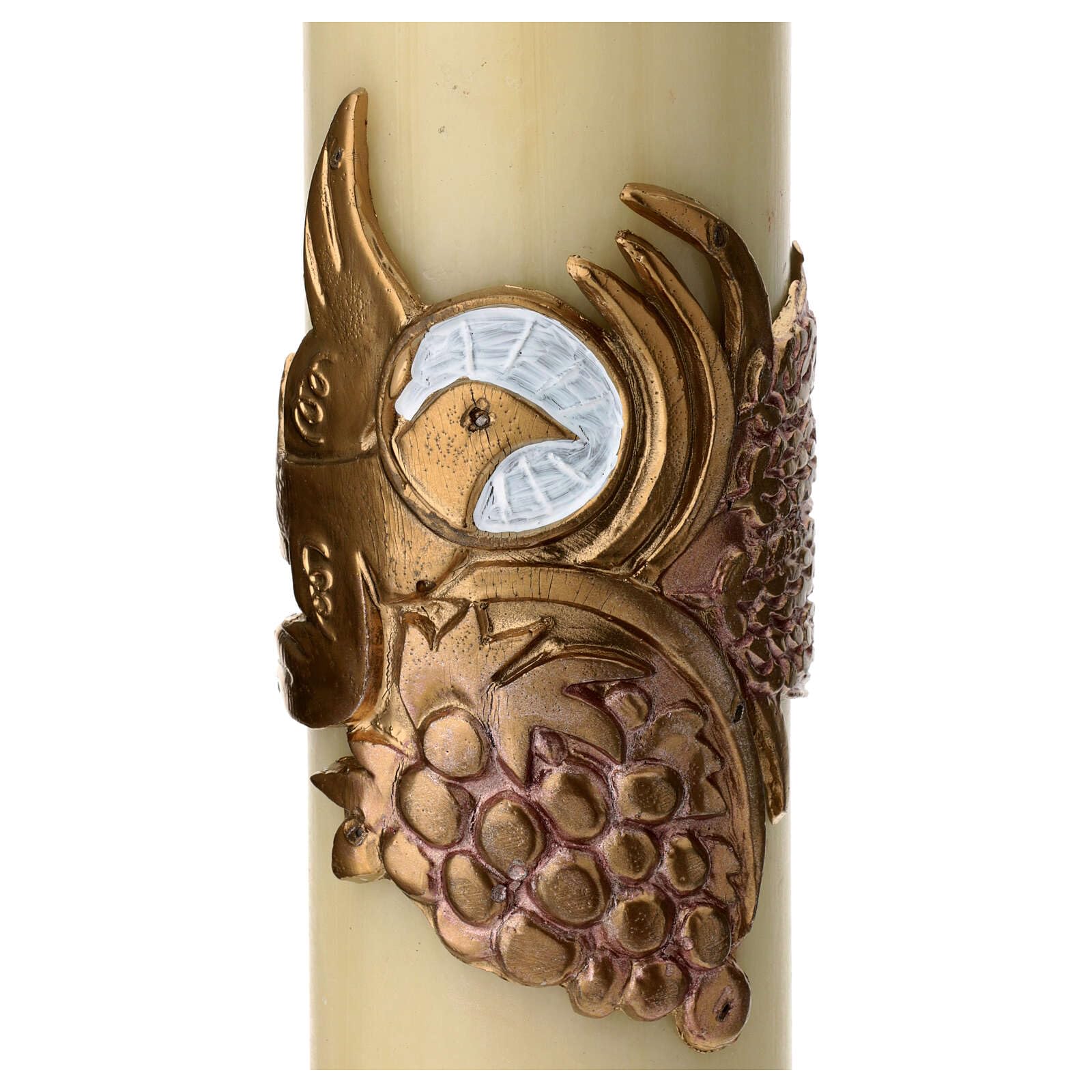 Candle in Beeswax with Dove 300x80 mm
