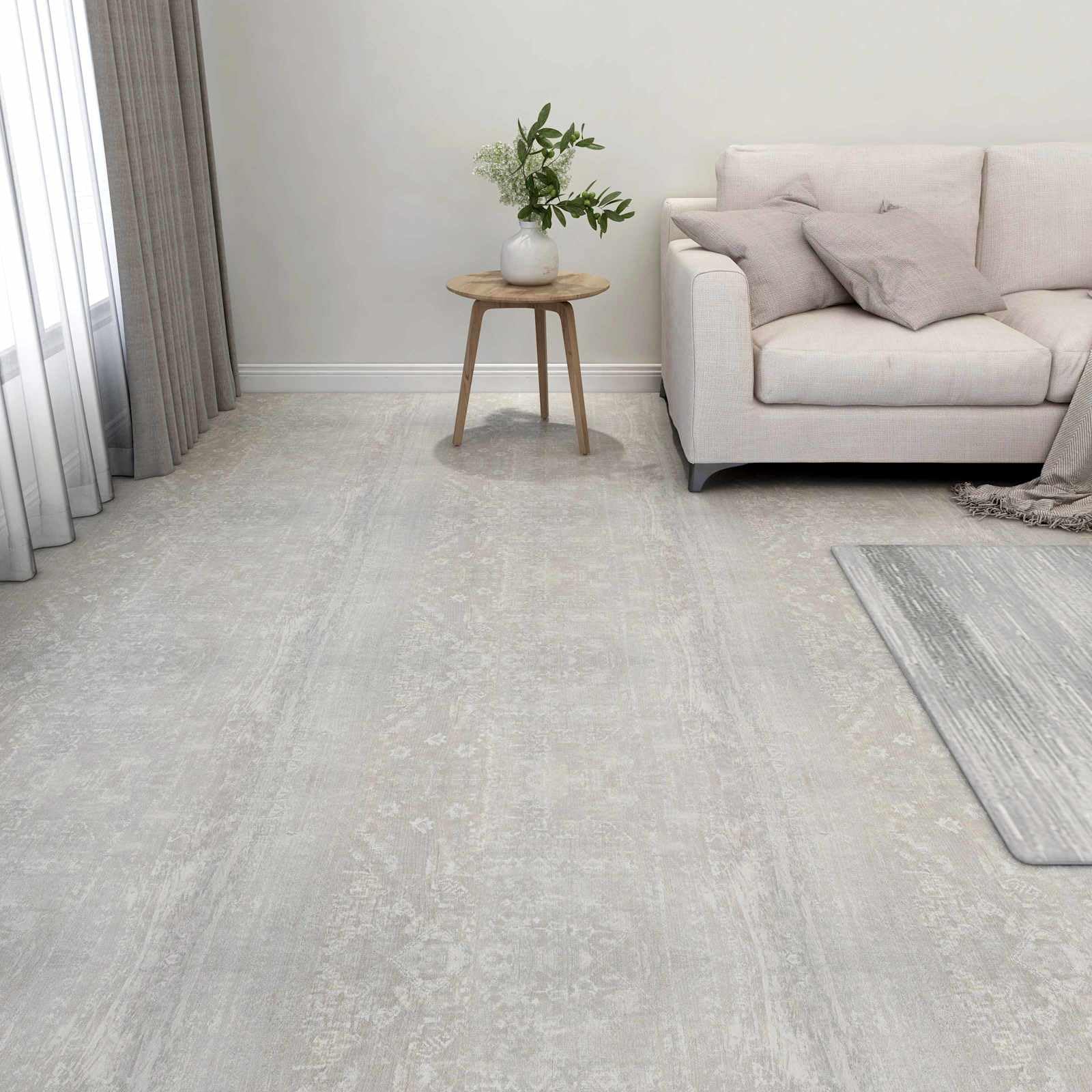 Listoni per Pavimenti Autoadesivi in ​​PVC: Versatili, Durevoli e Facili da Installare, Adatti a Tutte le Superfici Solide (Bianco e legno #98)